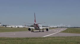 Boris Johnsons British Brexit UK Jet RAF Voyager ZZ336 takes off Cambridge 25062020 219p Union Jack