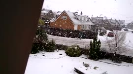 Heavy snow in Milnrow