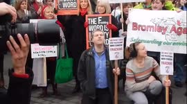 Anti fracking protest