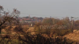 Highspeed train on east coast mainline