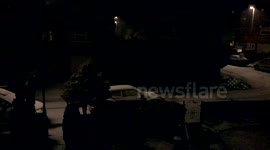 Strong winds and heavy snow in milnrow