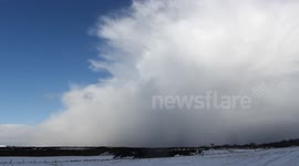 Convective Snow Cell/Shower over Tyrone Snow, N. Ireland - Jan 31st 2015