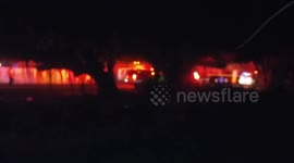 police and fire department at the scene of a shooting in Riviera Beach Florida on June 26th 2020 on the 100 block of West 17th Street at approximately 9:45 p.m.