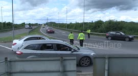 Police attend following 100s attending traveler horse fair