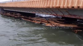 Storm in Finland bridge