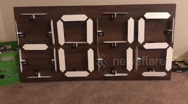 Take your time to appreciate the satisfying DIY clock