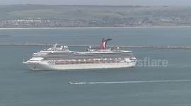 Cruise ship left abandoned in UK harbour due to travel industry job losses