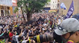'One nation, one Hong Kong!' Thousands gather in defiance of national security law