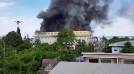 Police examine mansion destroyed by fire in Thailand