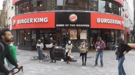 The Anti Speciesist Alliance Protest Outside Of Burger King On Super Saturday