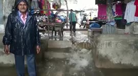 Torrential rain floods homes and markets in western India's Gujarat
