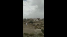Vietnamese tourists capture footage of thousands of locusts hovering in the sky in Saudi Arabia
