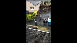 These neighbours engage in weekly arguments over the location of their bins