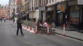 Restaurants And Pubs Make Use Of The Streets In Soho
