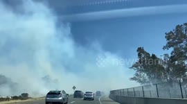 Massive wall of smoke looms over drivers amid Benicia brushfire in California