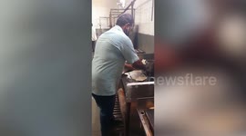 Restaurant fashions flatbreads resembling face masks to spread awareness about social distancing in southern India