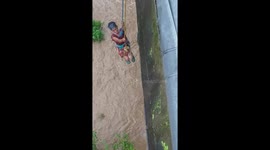 Watch - Dramatic rescue video of couple from flood water in Arunachal Pradesh