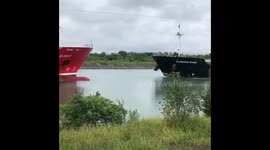 Ship crash Welland
