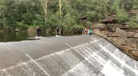 Waterslide dam in NSW
