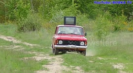 TV destroyed by off-roading vehicle