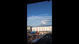 Beautiful Cloud Phenomenon in Lampung, Indonesia