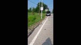 People stopping to Help burning SUV, Just in Time!