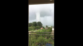 Huge Dangerous Waterspout Penang