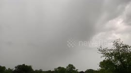 Loud thunder and lightning flashes across Illinois as summer storms hit near Chicago