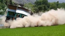 Major Landslide at Ganderbal in Northern India.