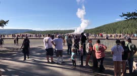 Yellowstone National Park is packed after reopening but few people are wearing masks