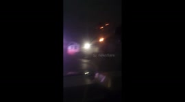 Lightning fire at a trailer park