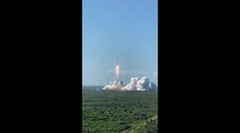 Space X Falcon 9 successfully launches ANASIS-II satellite in Florida