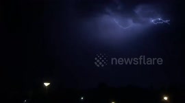 Lighting hits Portugal in São Miguel do Rio Torto