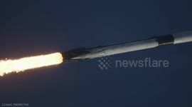 Telescope tracking shows incredible footage for SpaceX's ANASIS-II Mission