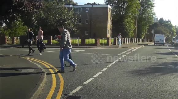 Assault caught on dashcam camera in Wigan's Scholes precinct
