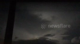Unbelievable, non-stop lightning storm hits Newport News, Virginia skies