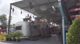 Walk among incredible collection of scrap metal sculptures of iconic movie characters in Thailand