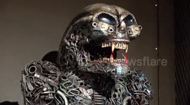 Incredible scrap metal sculptures of iconic movie characters