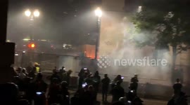 Further clashes in Portland as protests rage on
