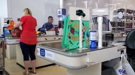 Supermarket staff not wearing face masks on first day of new face mask regulations