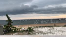 Watch as shelf cloud forms over Cape Cod in Massachusetts