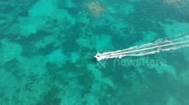 A boat in the Caribbean