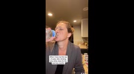 The disgusting taste of water after only drinking White Claws for months.