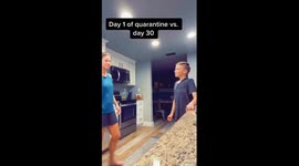 Progression of dinner making during quarantine