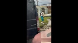 Moscow was hit by a heavy downpour