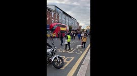 BLM Protestors block traffic in London demonstration