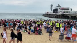 Police 'break up gang fight' on Bournemouth beach