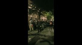 Security forces fire tear gas at protesters in Portland, Oregon