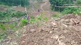 The ody was evacuated after being stuck in a landslide for 7 hours