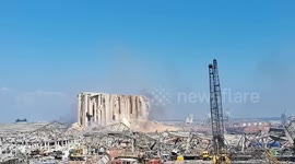 Beirut grain silos where the blast took place